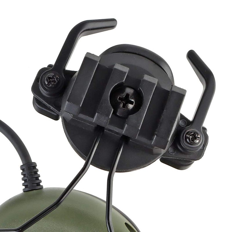 ATAIRSOFT Tactical Headset Unlimited Power Intercom with Microphone Waterproof Hunting Shooting Headphones Earmuff No Noise Reduction Function (OD Green) - Image 4